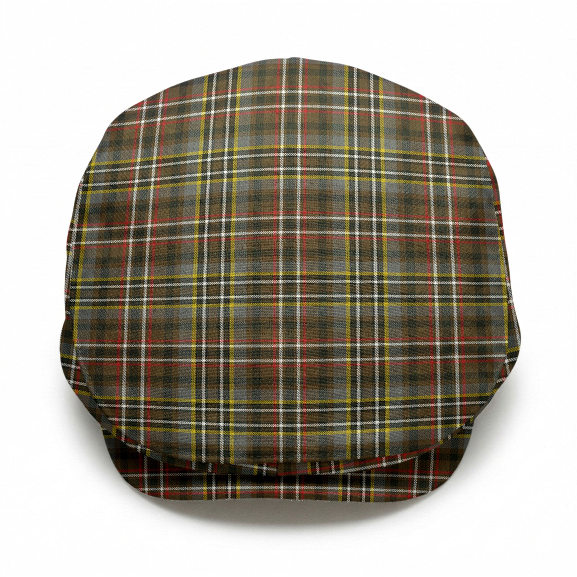 Scott Green Weathered Tartan Flat Caps