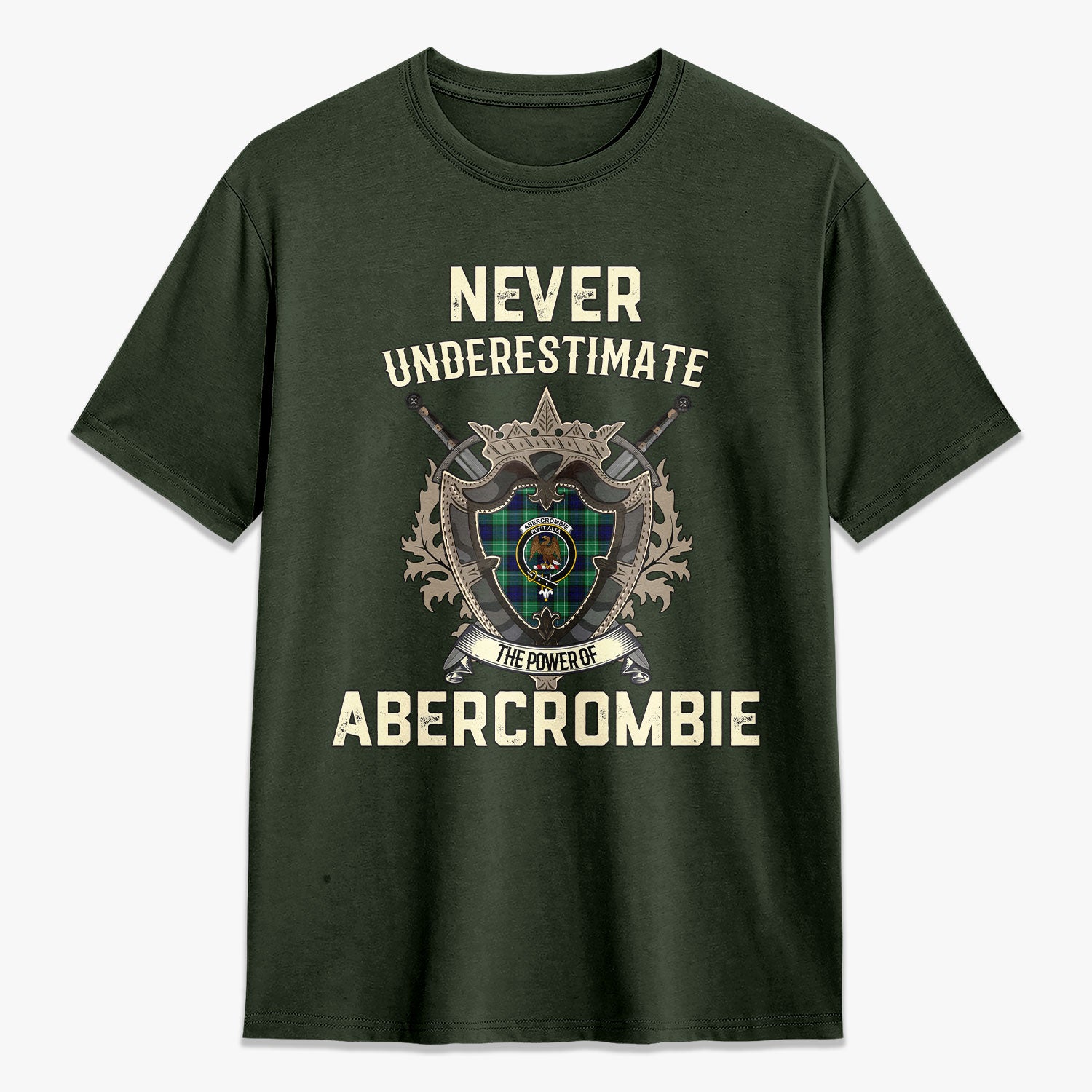 Abercrombie Tartan Crest 2D T-shirt - Never Underestimate Style