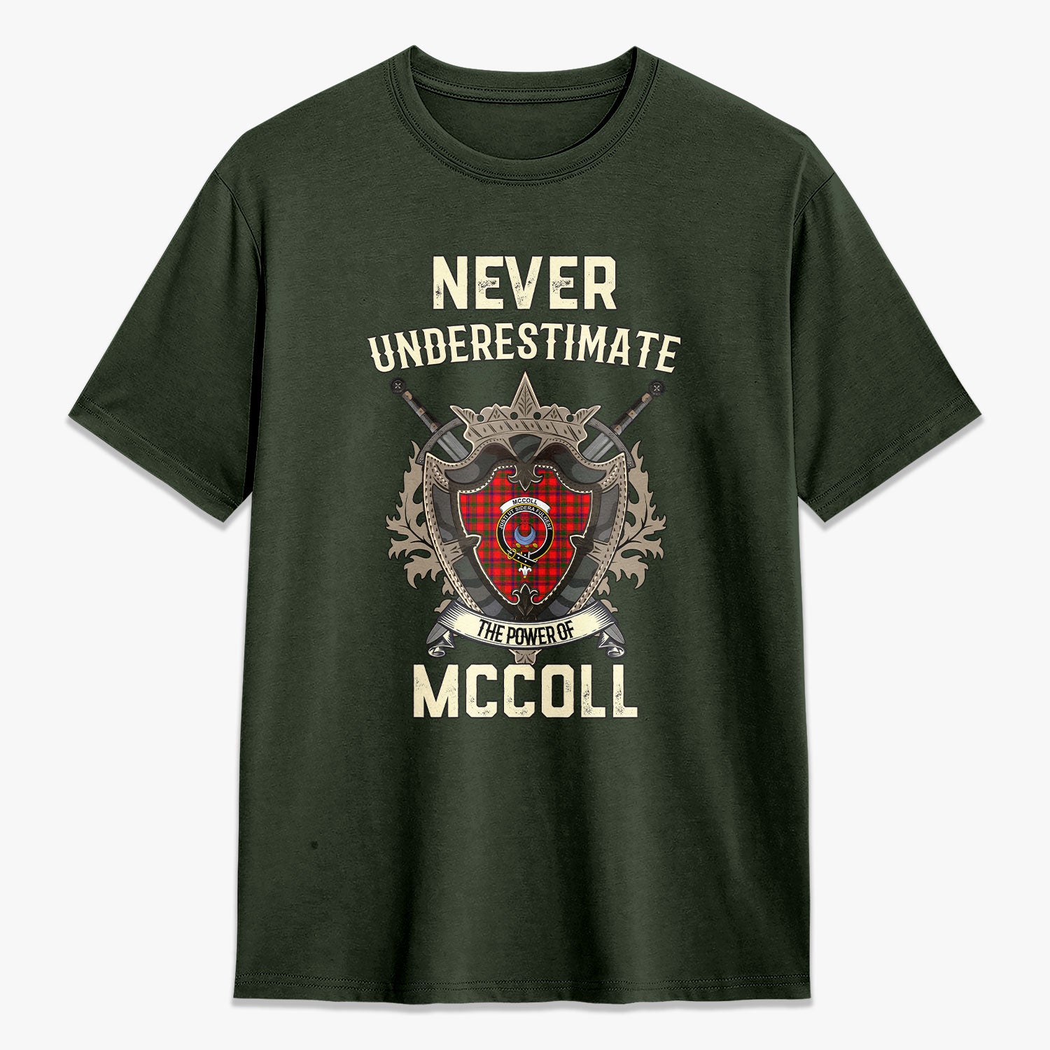 McColl Tartan Crest 2D T-shirt - Never Underestimate Style