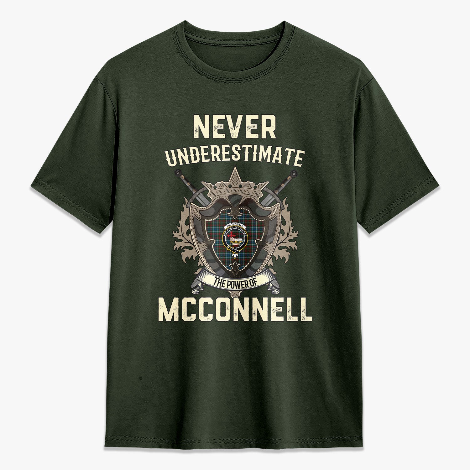 McConnell Tartan Crest 2D T-shirt - Never Underestimate Style