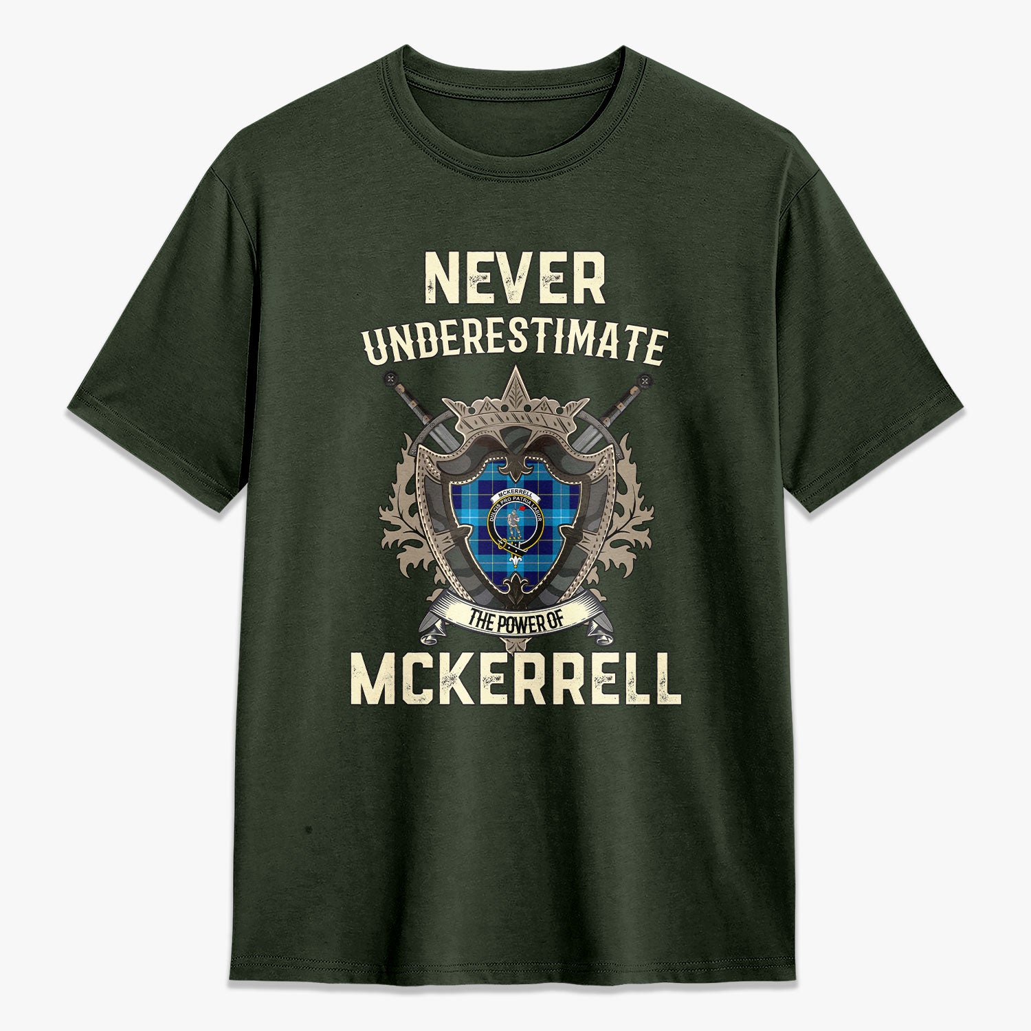 McKerrell Tartan Crest 2D T-shirt - Never Underestimate Style