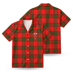 Adair Modern Tartan Crest Hawaiian Shirt