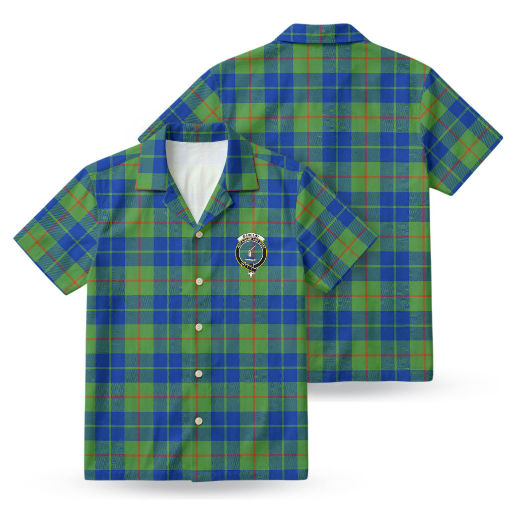 Barclay Hunting Ancient Tartan Crest Hawaiian Shirt