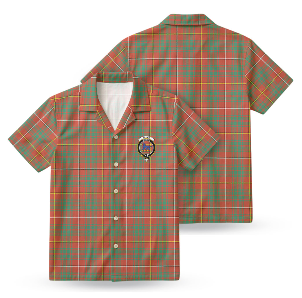 Bruce Ancient Tartan Crest Hawaiian Shirt
