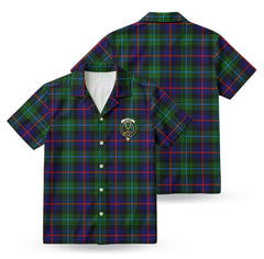 Calder Tartan Crest Hawaiian Shirt