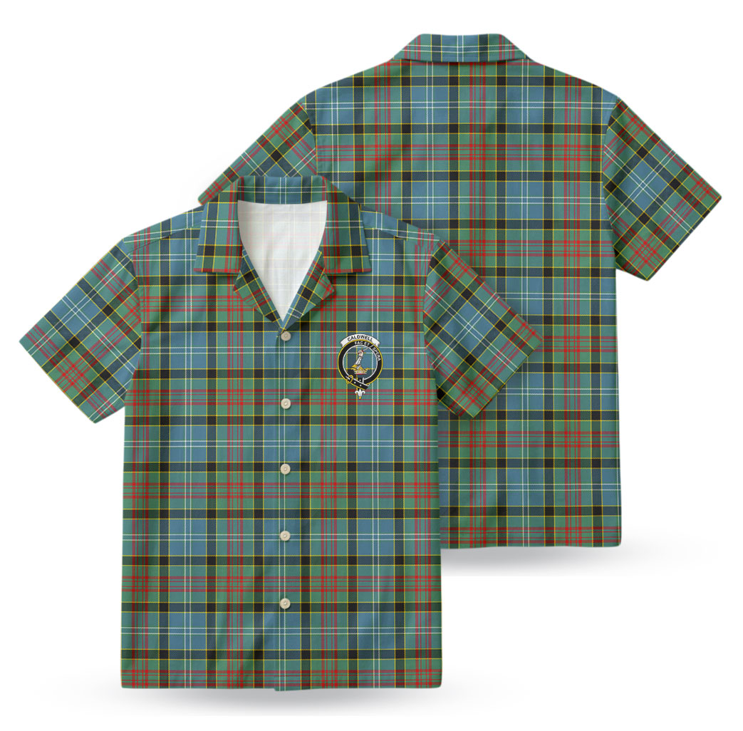 Caldwell Tartan Crest Hawaiian Shirt