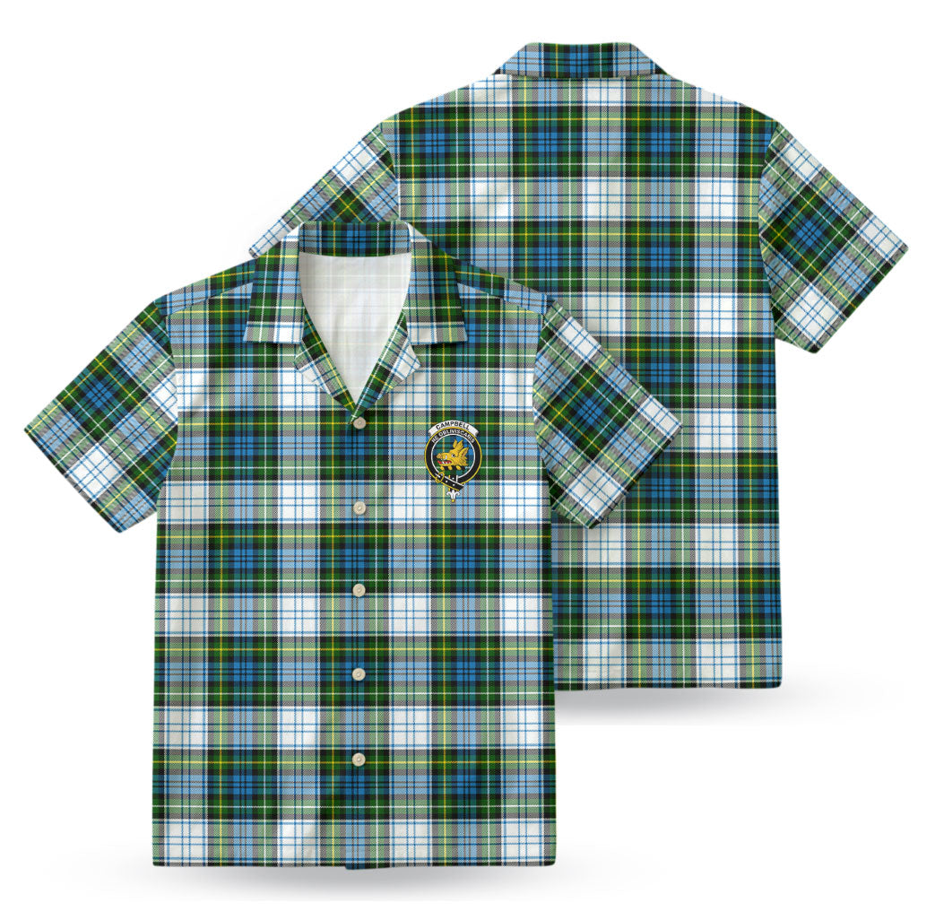 Campbell Dress Tartan Crest Hawaiian Shirt