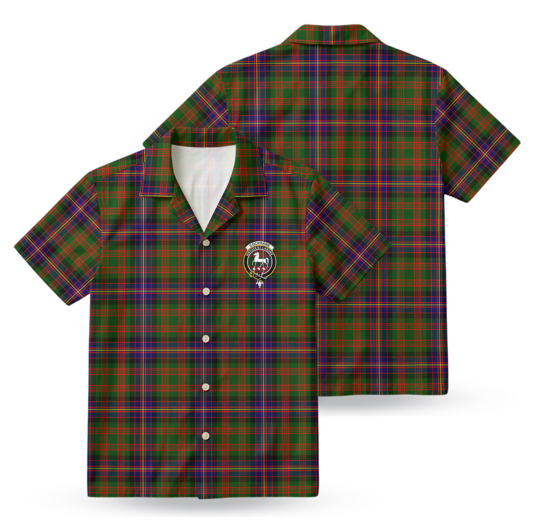 Cochrane Modern Tartan Crest Hawaiian Shirt