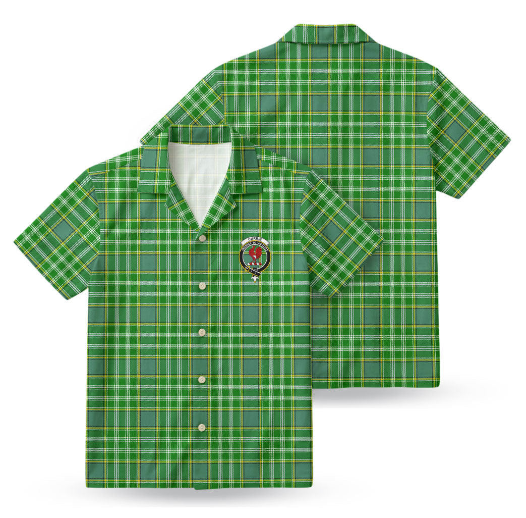 Currie Tartan Crest Hawaiian Shirt