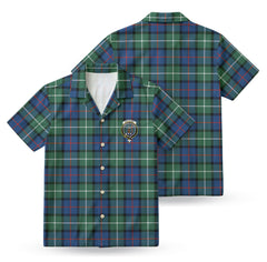 Davidson of Tulloch Tartan Crest Hawaiian Shirt