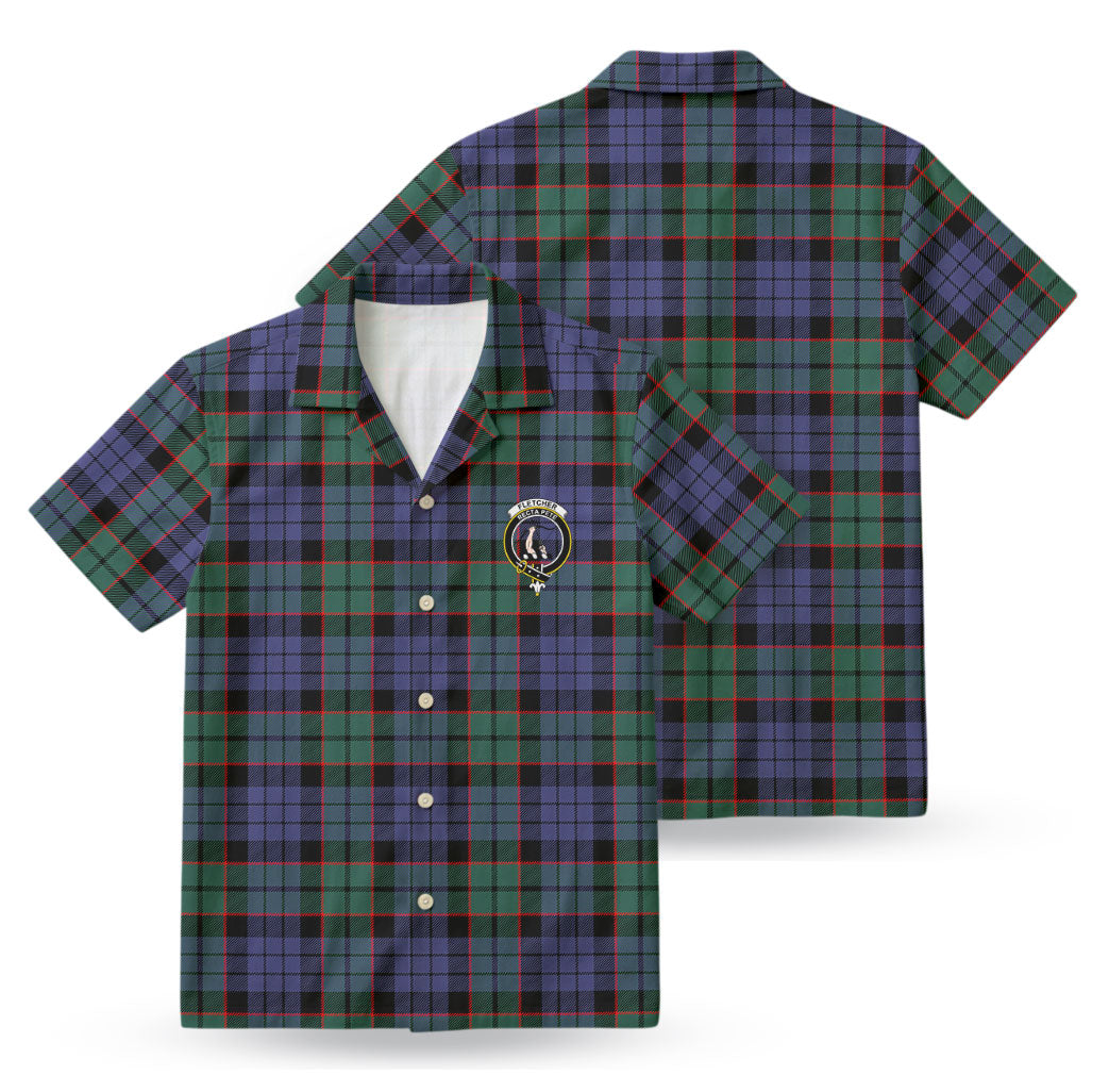 Fletcher Modern Tartan Crest Hawaiian Shirt
