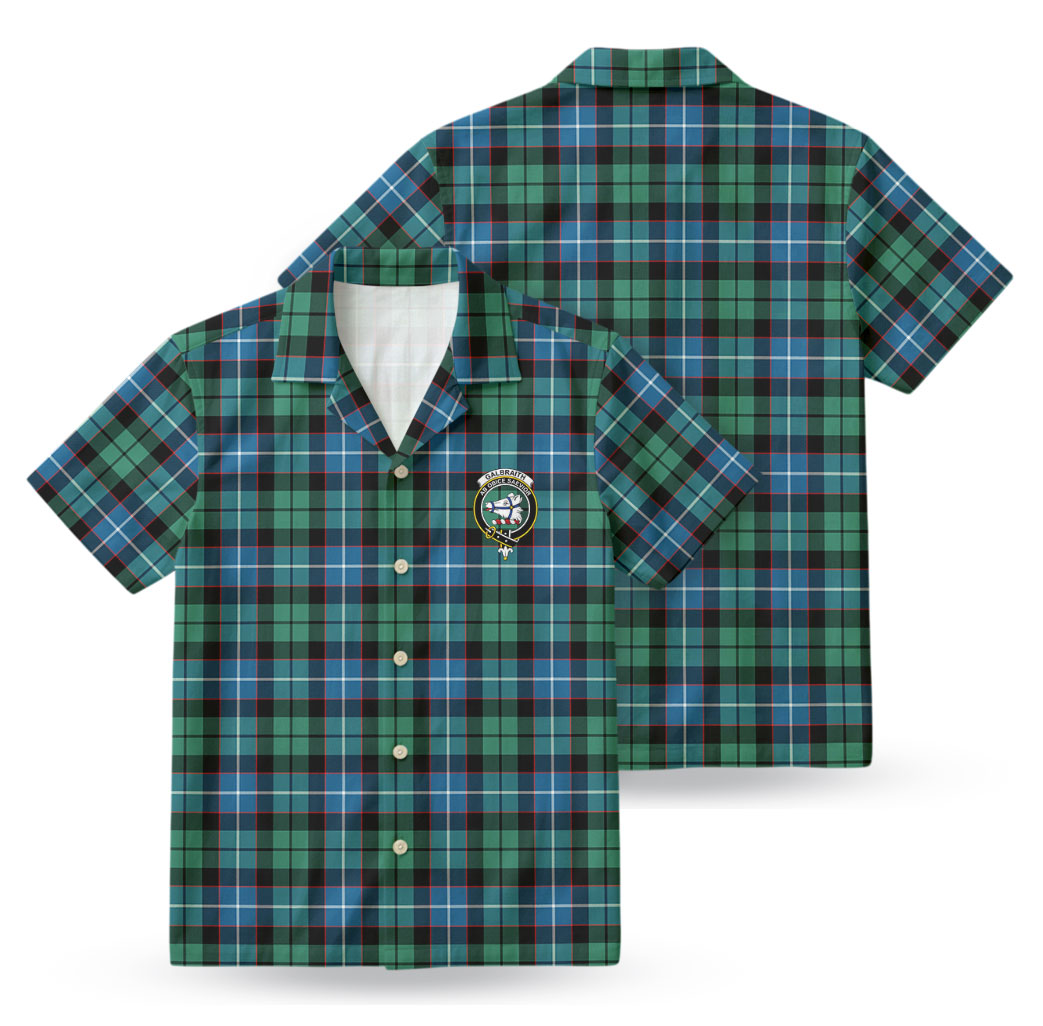 Galbraith Ancient Tartan Crest Hawaiian Shirt