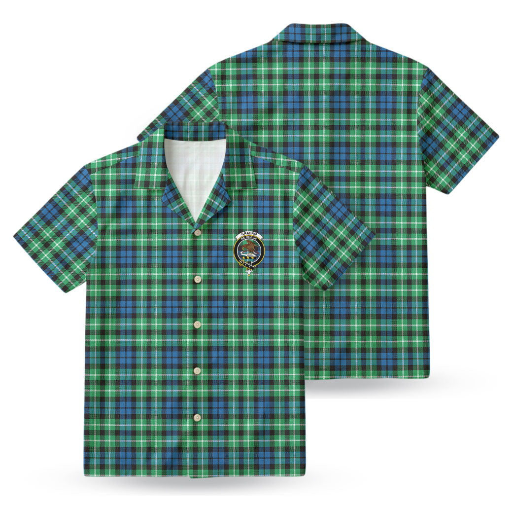 Graham of Montrose Ancient Tartan Crest Hawaiian Shirt
