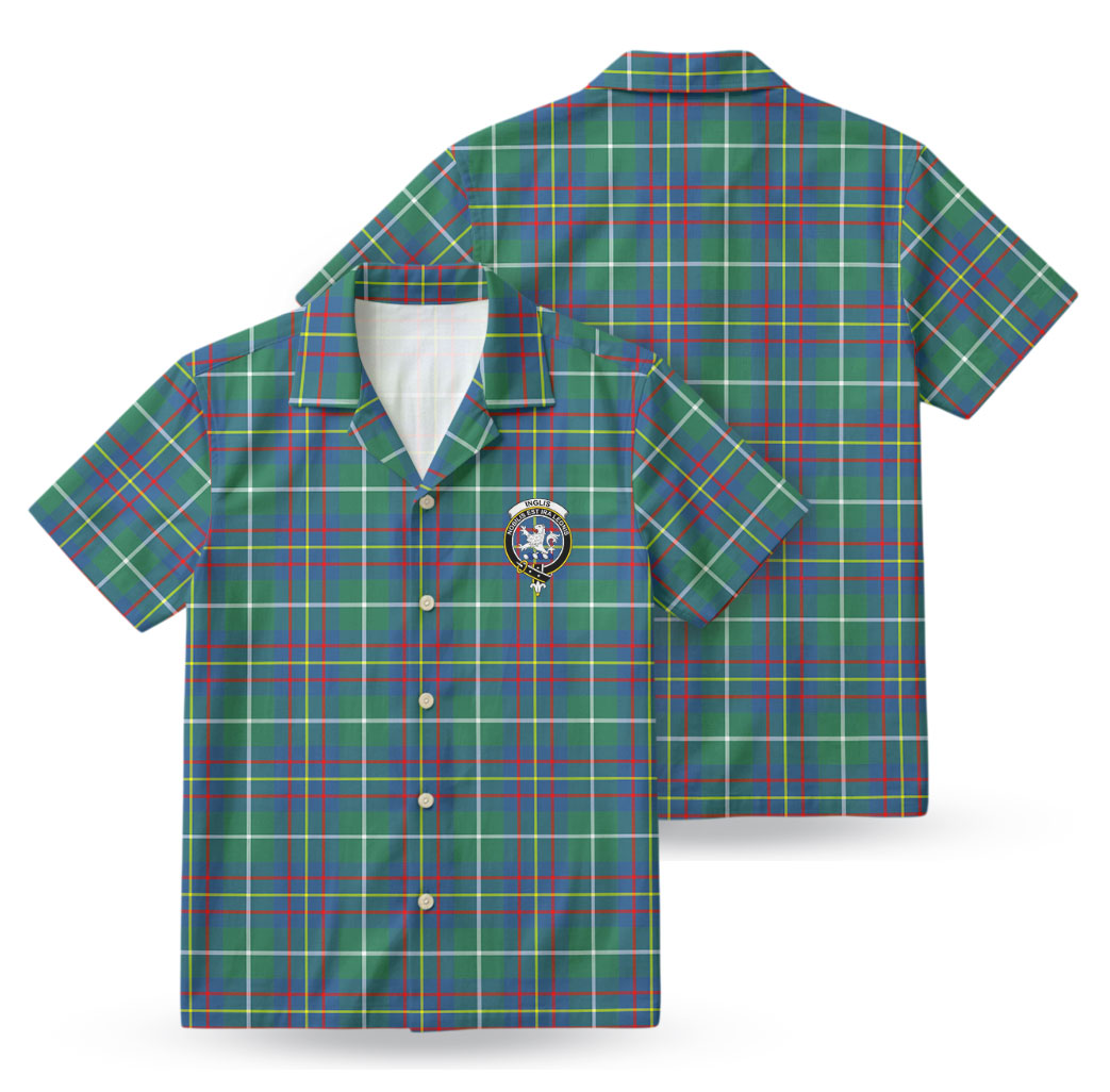 Inglis Ancient Tartan Crest Hawaiian Shirt