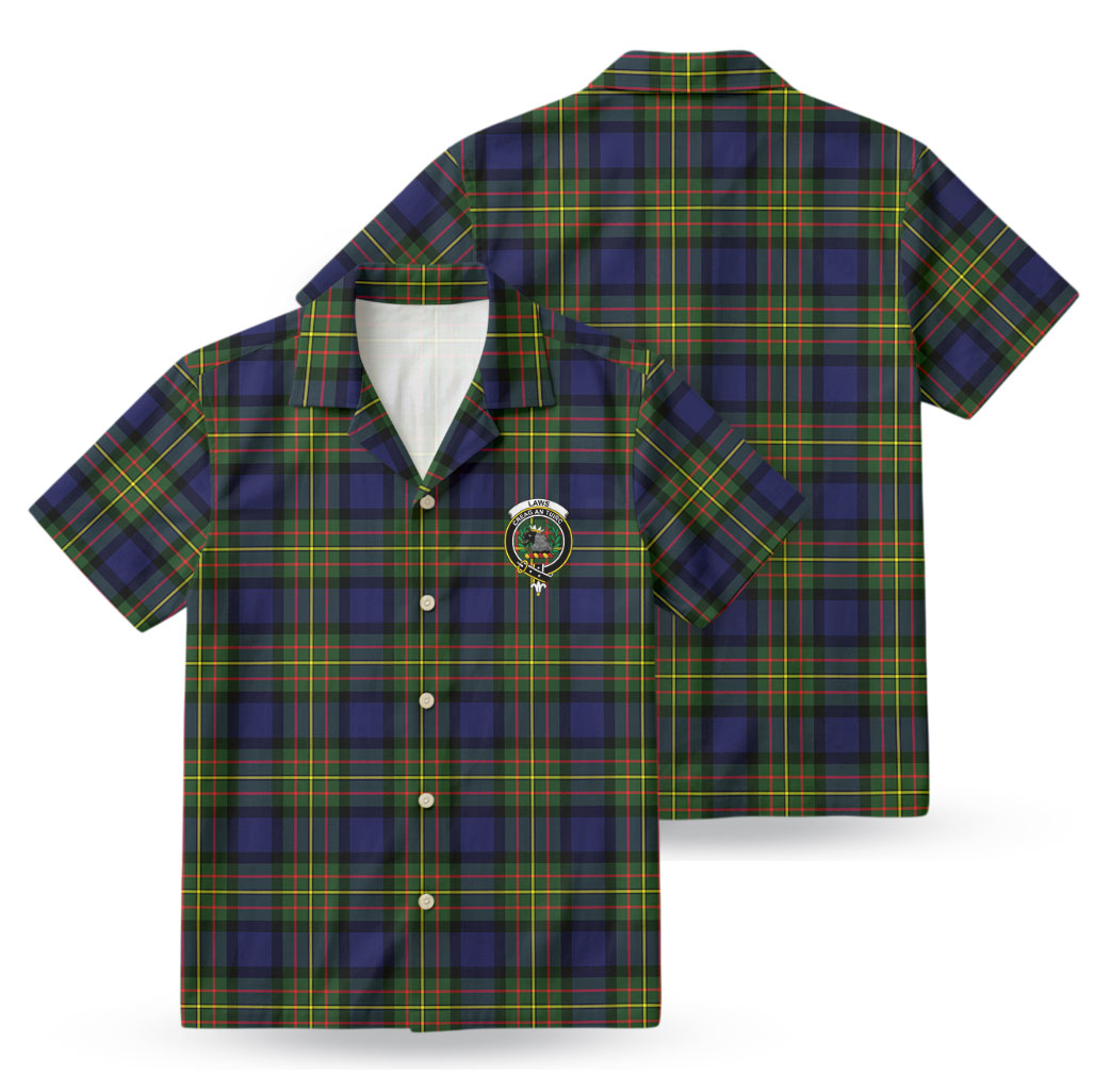 Laws Tartan Crest Hawaiian Shirt