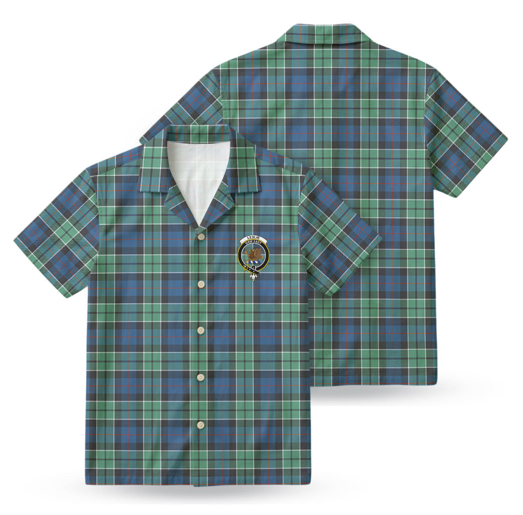 Leslie Hunting Ancient Tartan Crest Hawaiian Shirt