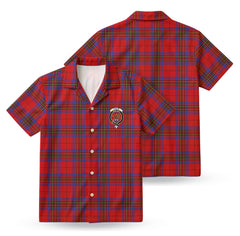Leslie Modern Tartan Crest Hawaiian Shirt