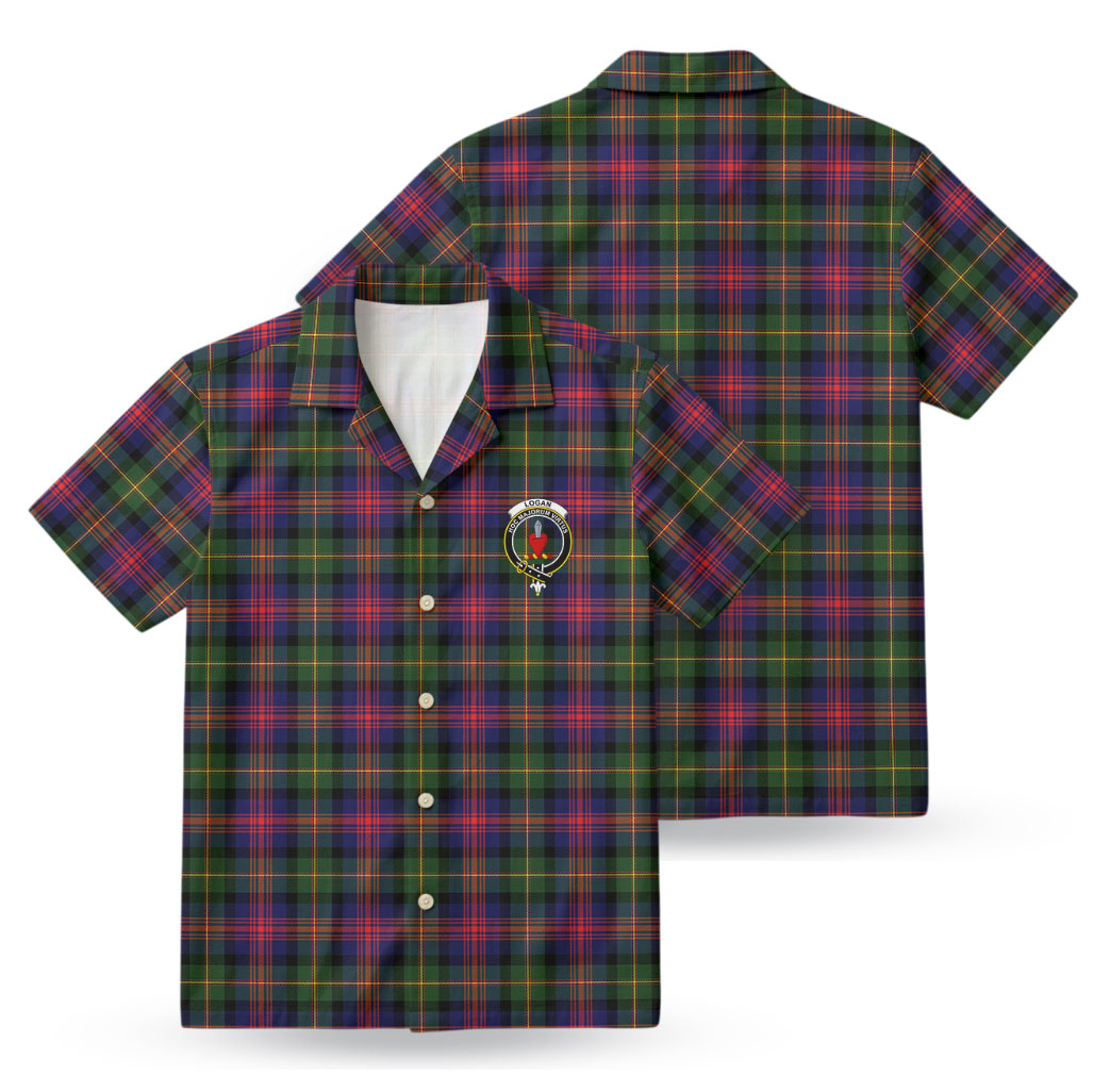 Logan Modern Tartan Crest Hawaiian Shirt