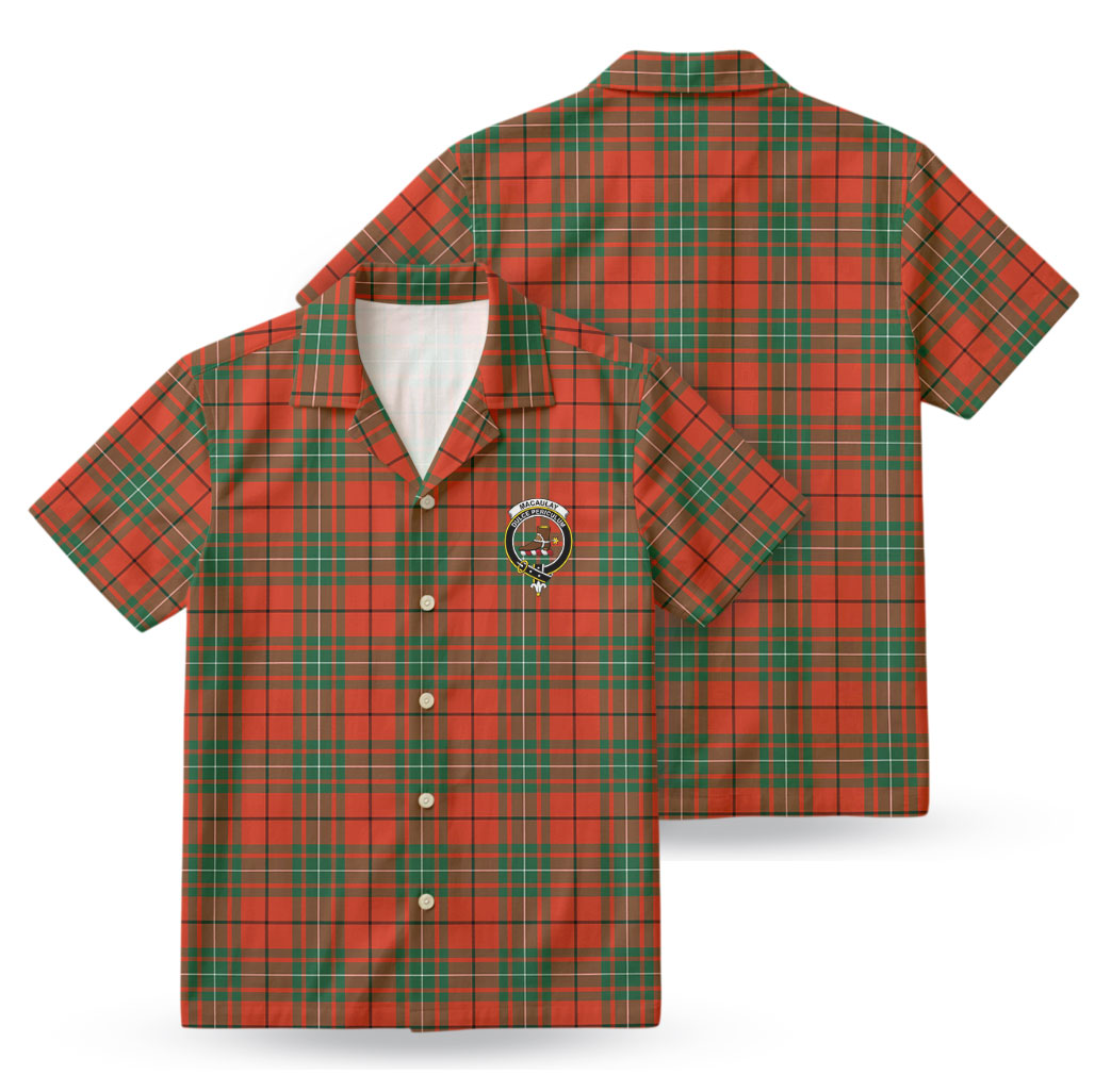 MacAulay Ancient Tartan Crest Hawaiian Shirt