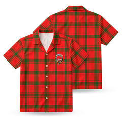 MacDonald of Sleat Tartan Crest Hawaiian Shirt