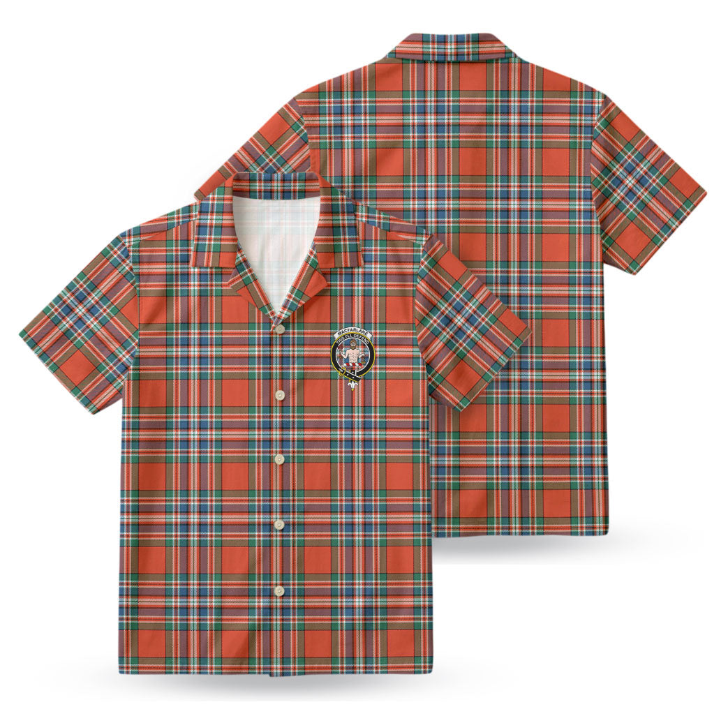 MacFarlane Ancient Tartan Crest Hawaiian Shirt