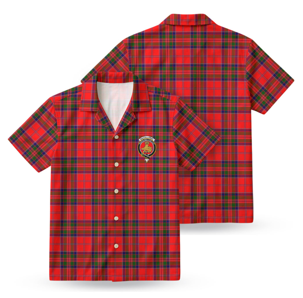 MacGillivray Modern Tartan Crest Hawaiian Shirt