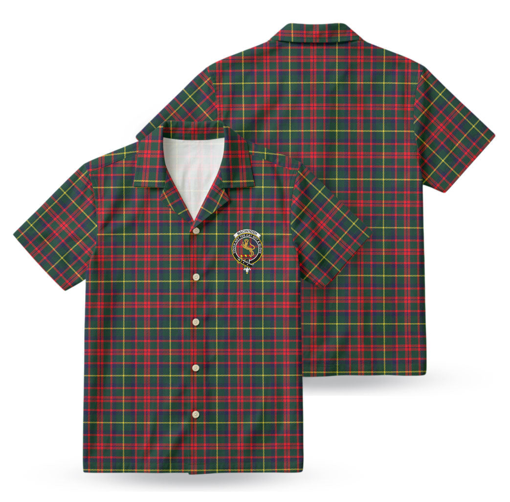 MacIntosh Hunting Modern Tartan Crest Hawaiian Shirt