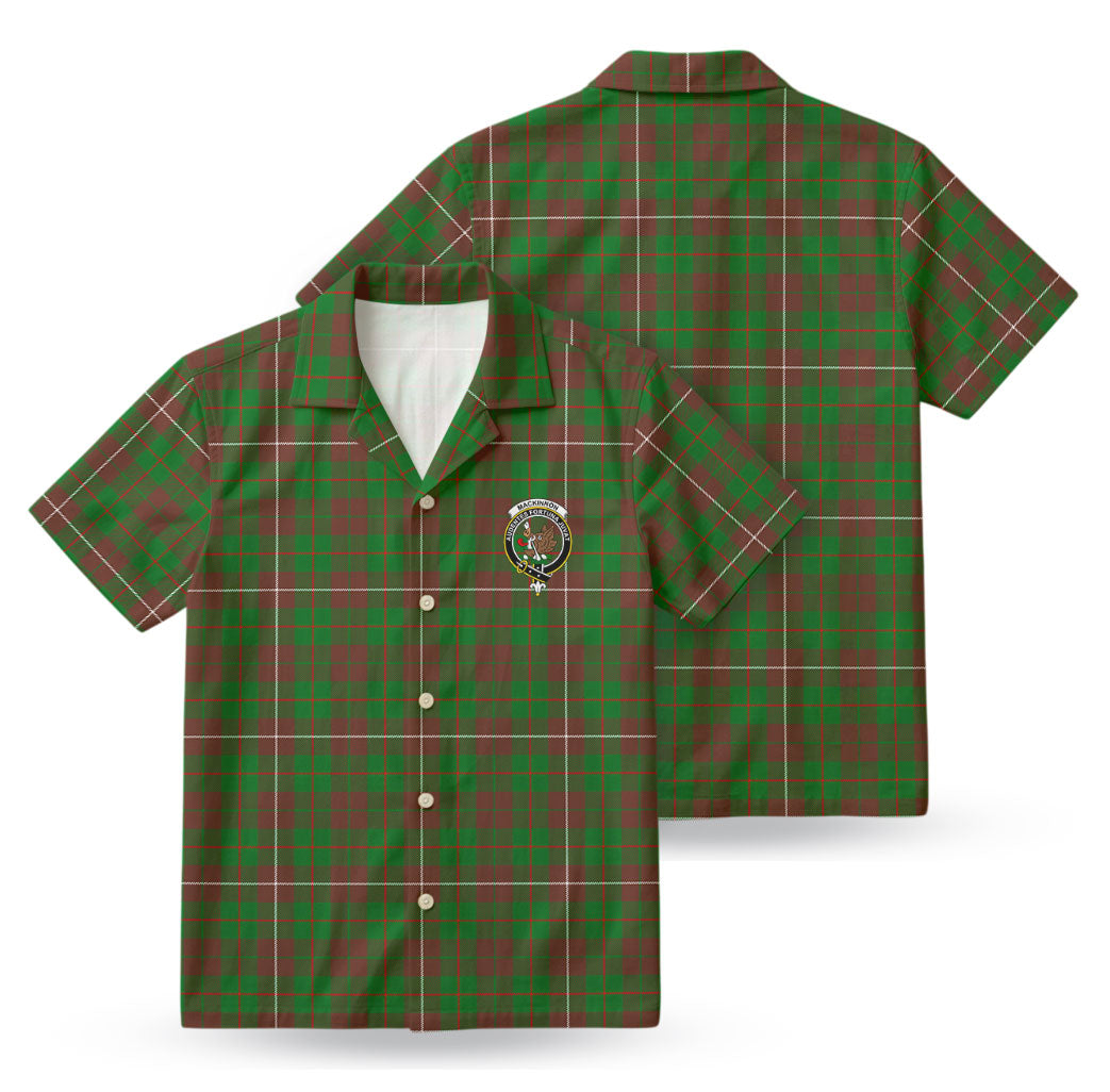 MacKinnon Hunting Modern Tartan Crest Hawaiian Shirt
