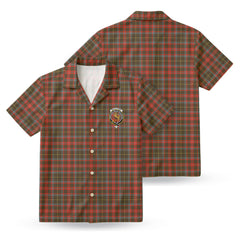 MacKintosh Hunting Weathered Tartan Crest Hawaiian Shirt