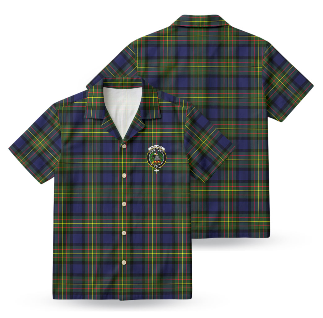 MacLaren Modern Tartan Crest Hawaiian Shirt