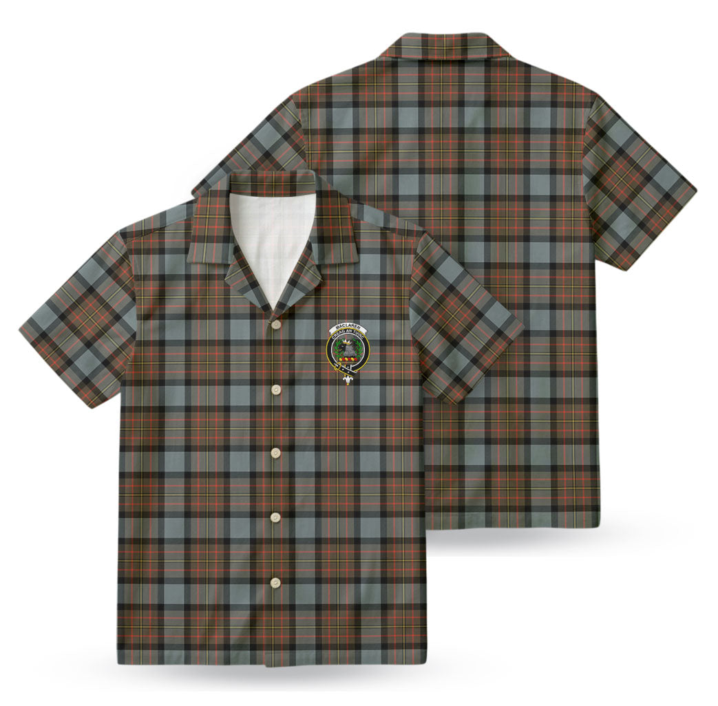 MacLaren Weathered Tartan Crest Hawaiian Shirt