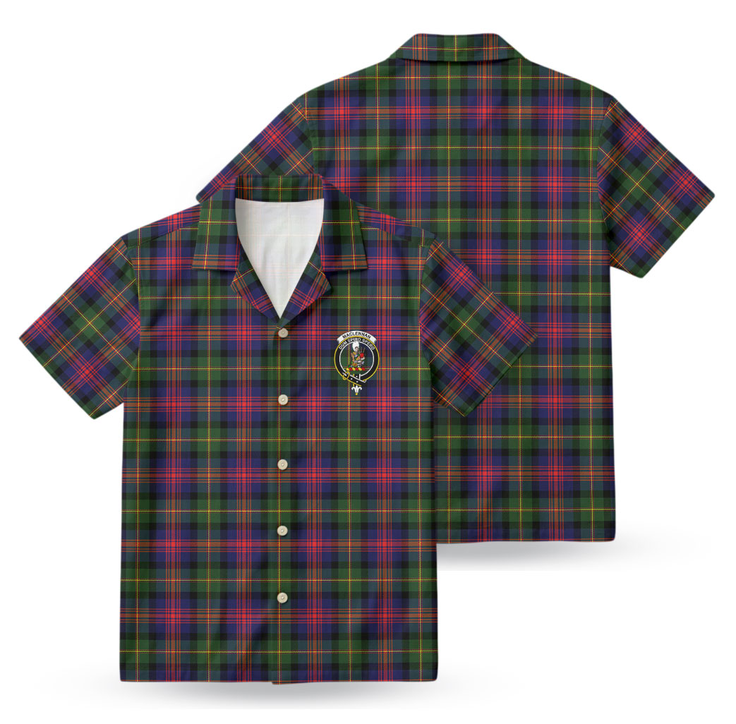 MacLennan Modern Tartan Crest Hawaiian Shirt