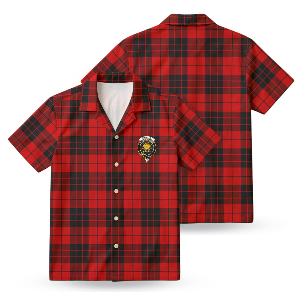 MacLeod of Raasay Tartan Crest Hawaiian Shirt