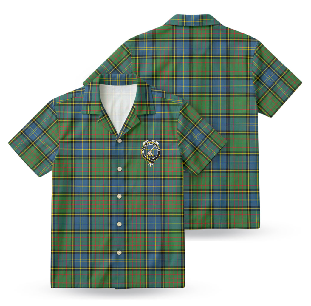 MacMillan Hunting Ancient Tartan Crest Hawaiian Shirt