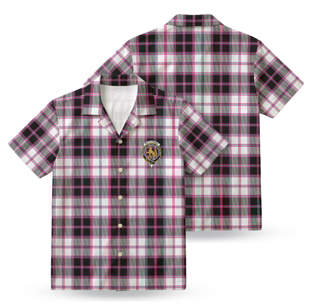 MacPherson Hunting Modern Tartan Crest Hawaiian Shirt