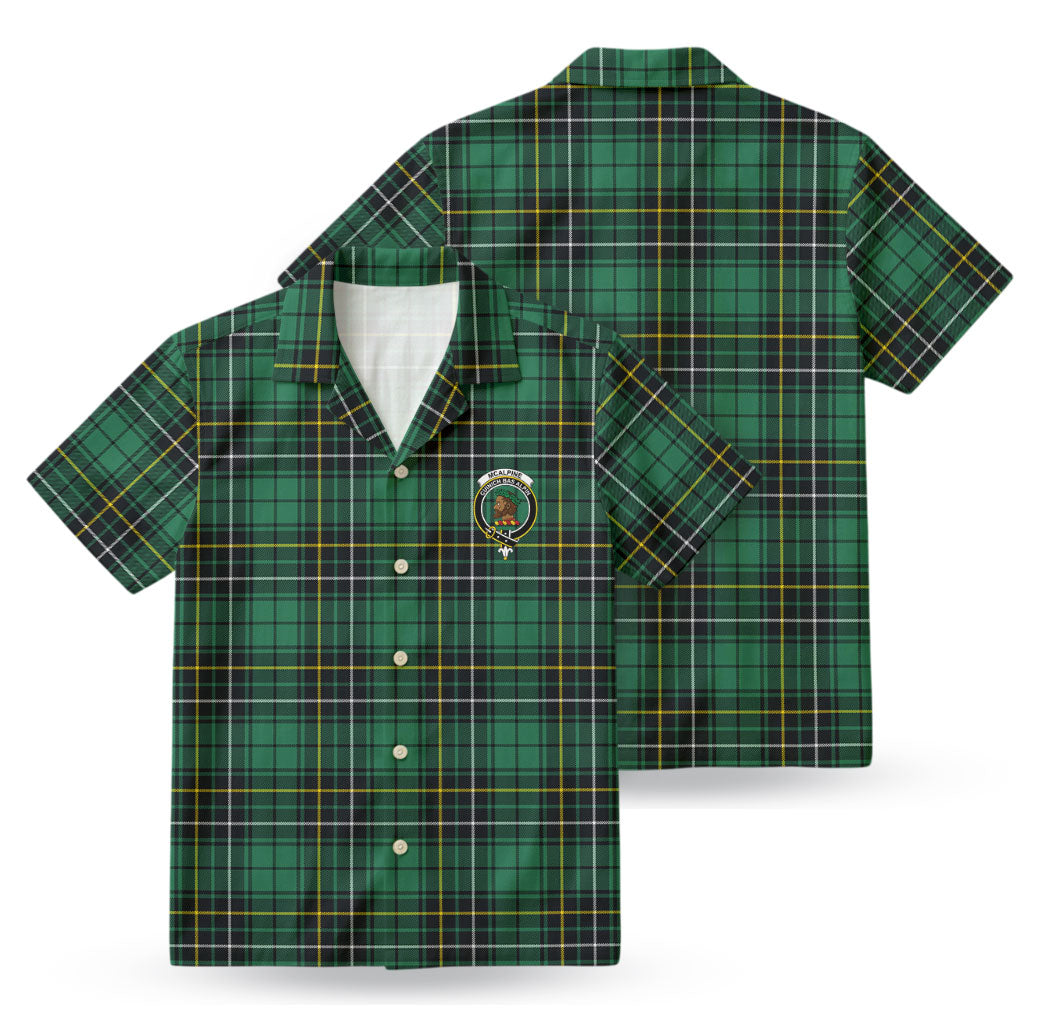 McAlpine Ancient Tartan Crest Hawaiian Shirt
