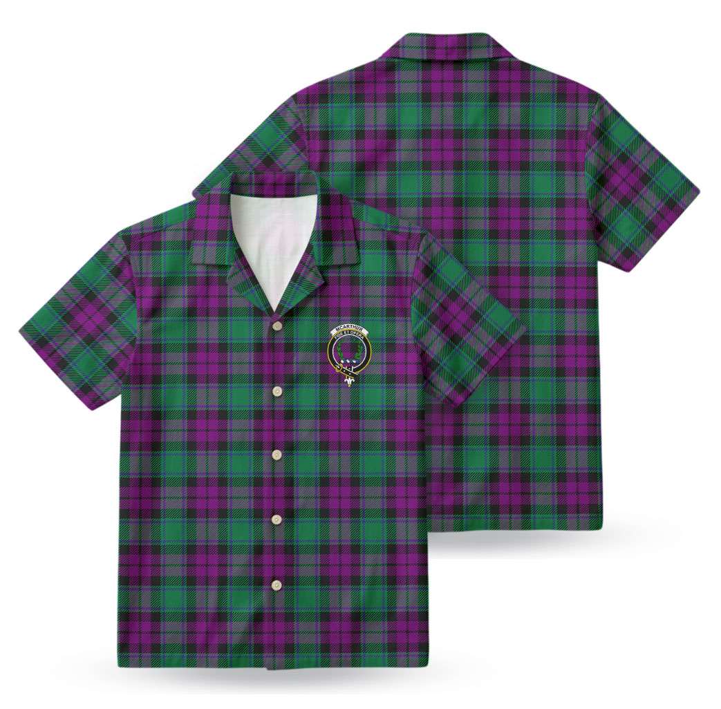 McArthur - Milton Tartan Crest Hawaiian Shirt