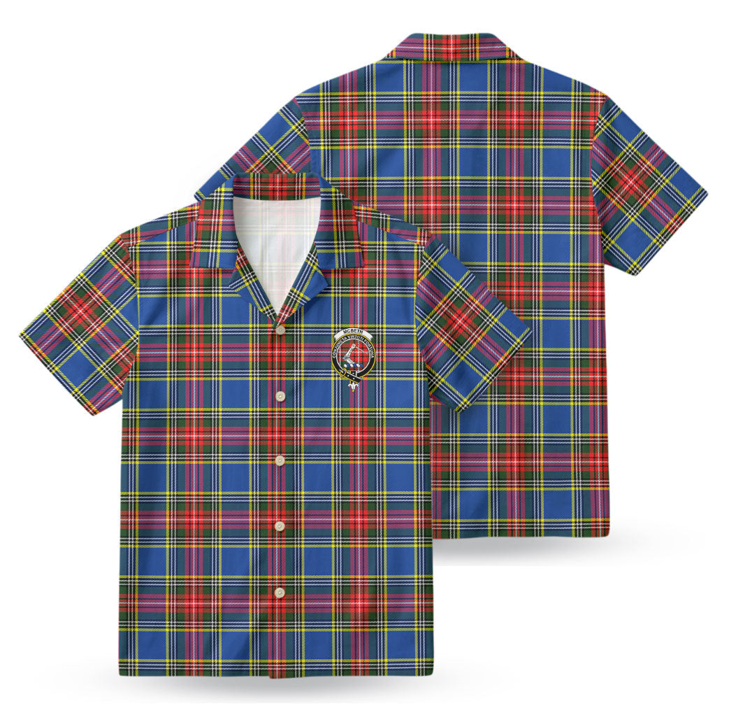 McBeth Modern Tartan Crest Hawaiian Shirt