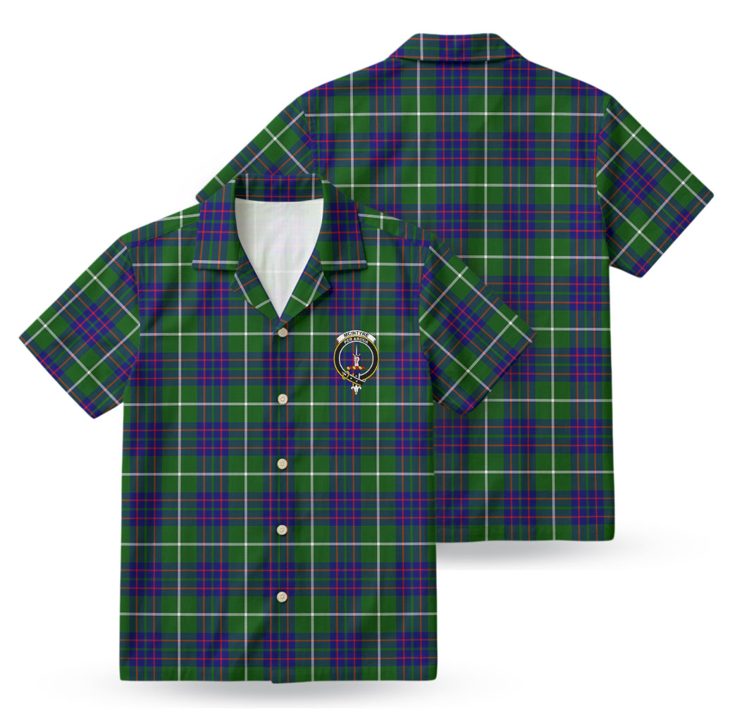 McIntyre Hunting Modern Tartan Crest Hawaiian Shirt