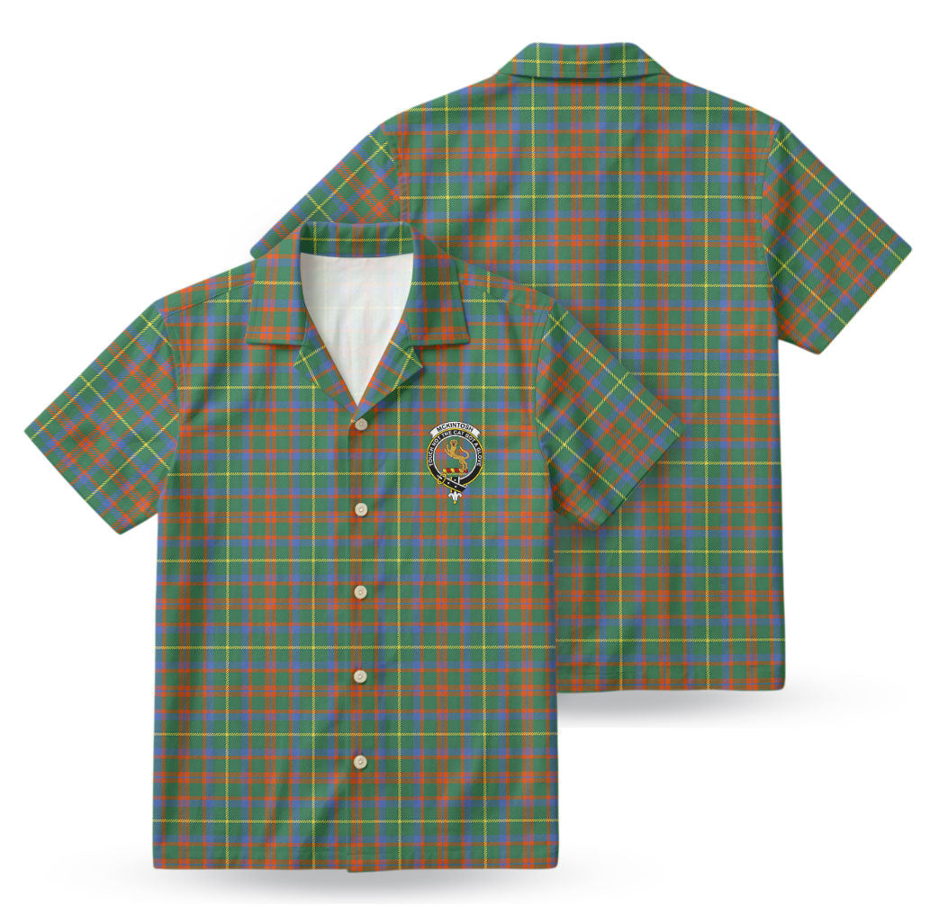McKintosh Hunting Ancient Tartan Crest Hawaiian Shirt