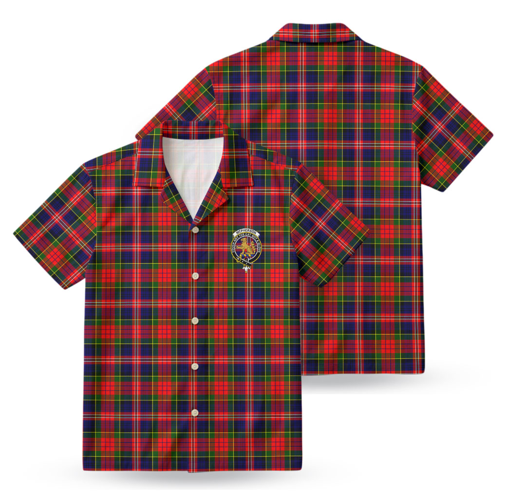 McPherson Modern Tartan Crest Hawaiian Shirt