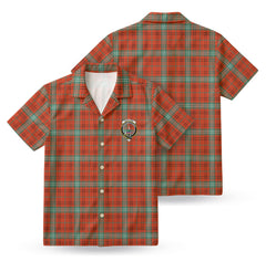 Morrison Red Ancient Tartan Crest Hawaiian Shirt