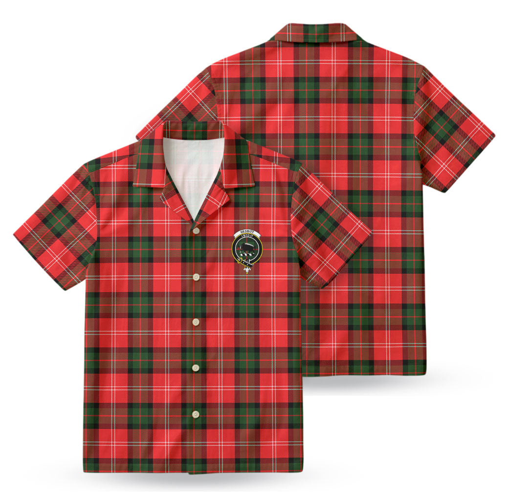 Nesbitt Modern Tartan Crest Hawaiian Shirt