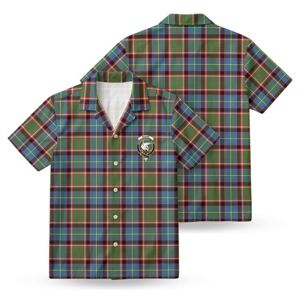 Norvel (or Norvill) Tartan Crest Hawaiian Shirt