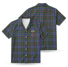 Ogilvie Hunting Modern Tartan Crest Hawaiian Shirt