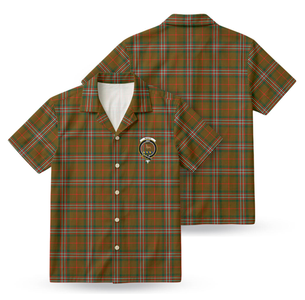 Scott Brown Modern Tartan Crest Hawaiian Shirt