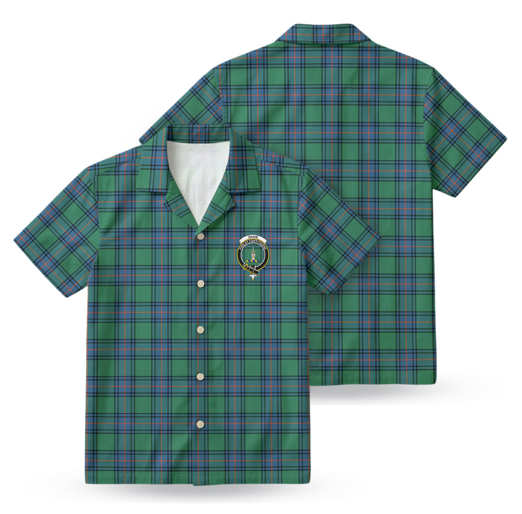 Shaw Ancient Tartan Crest Hawaiian Shirt