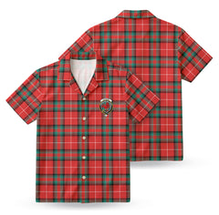 Stewart (Stuart) of Bute Tartan Crest Hawaiian Shirt