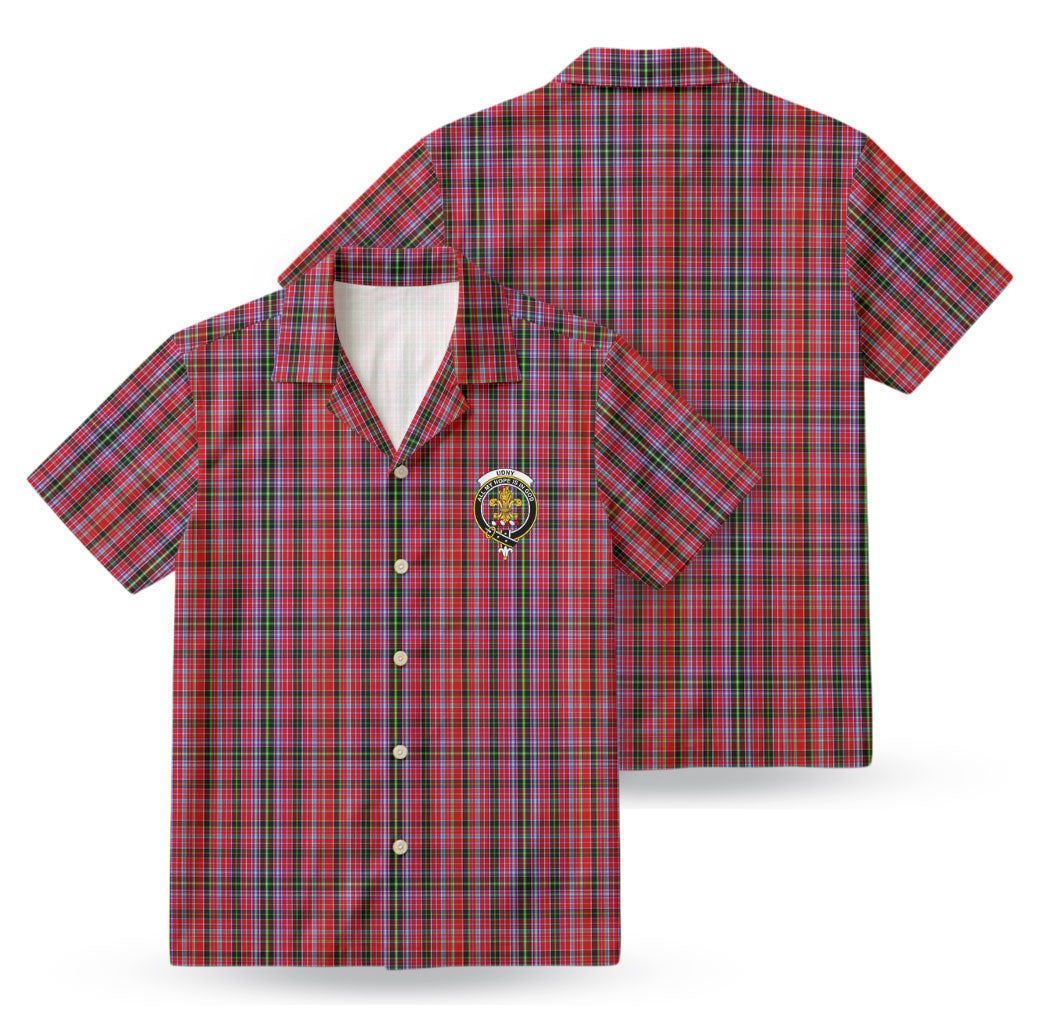 Udny Tartan Crest Hawaiian Shirt