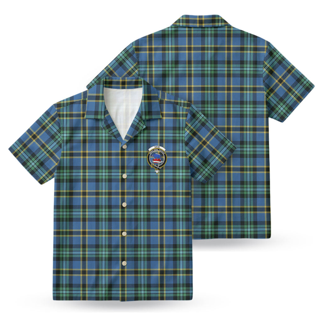 Weir Ancient Tartan Crest Hawaiian Shirt
